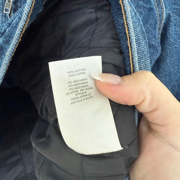 Aritzia Sunday Best Denim Zip Corduroy Collar Jacket - Picture 3 of 4